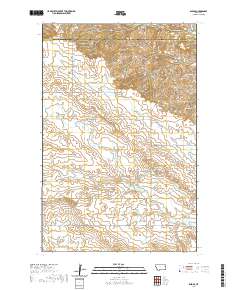 USGS US Topo 7.5-minute map for Enid SE MT 2020