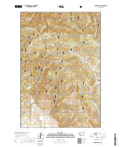 USGS US Topo 7.5-minute map for Esmeralda Hill MT 2020