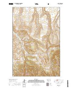 USGS US Topo 7.5-minute map for Evans MT 2020