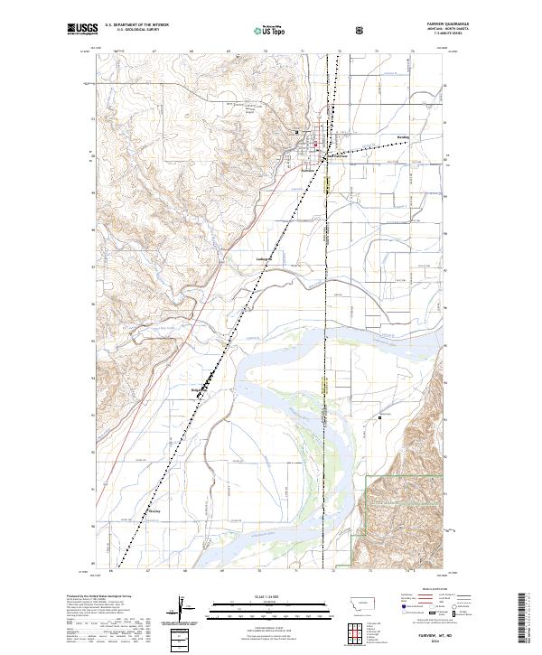 US Topo 7.5-minute map for Fairview MTND