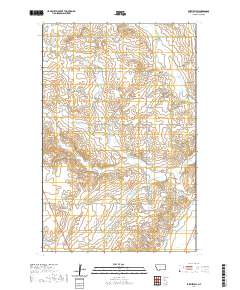 USGS US Topo 7.5-minute map for Fairview SW MT 2020
