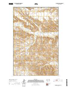 USGS US Topo 7.5-minute map for Flaherty Coulee MTSK 2020