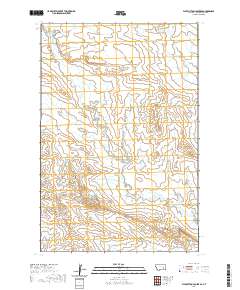 USGS US Topo 7.5-minute map for Flat Bottom Coulee SE MT 2020