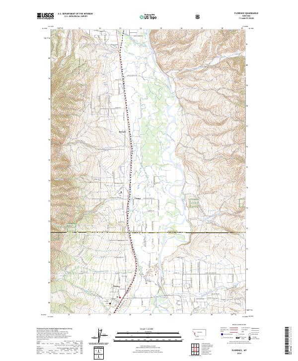 US Topo 7.5-minute map for Florence MT