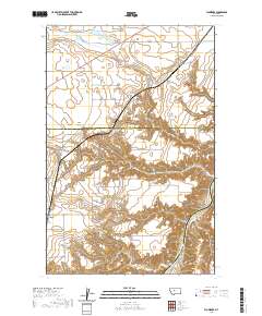 USGS US Topo 7.5-minute map for Floweree MT 2020