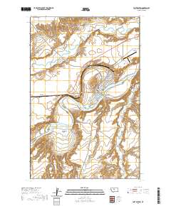 USGS US Topo 7.5-minute map for Fort Benton MT 2020
