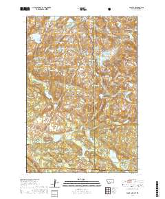 USGS US Topo 7.5-minute map for Fossil Lake MTWY 2020