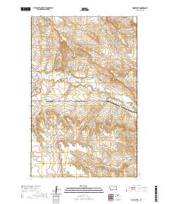 USGS US Topo 7.5-minute map for Four Buttes MT 2020