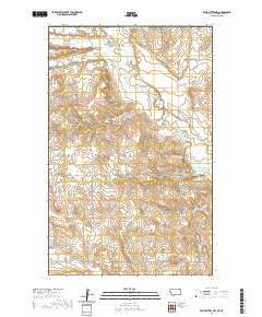 USGS US Topo 7.5-minute map for Four Buttes NW MTSK 2020
