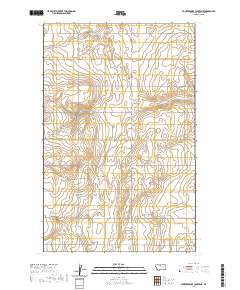 USGS US Topo 7.5-minute map for Fourteenmile Coulee NE MT 2020