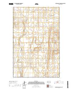 USGS US Topo 7.5-minute map for Fourteenmile Coulee NW MT 2020