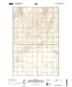 USGS US Topo 7.5-minute map for Fourteenmile Coulee SW MT 2020