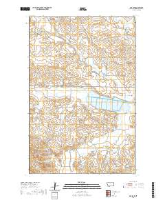 USGS US Topo 7.5-minute map for Fox Lake MT 2020