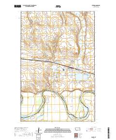 USGS US Topo 7.5-minute map for Frazer MT 2020