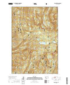 USGS US Topo 7.5-minute map for Fred Burr Lake MT 2020