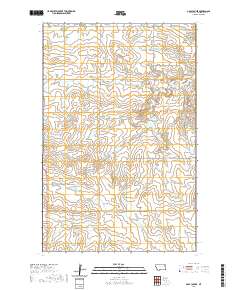 USGS US Topo 7.5-minute map for Gady Coulee MT 2020