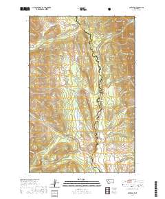 USGS US Topo 7.5-minute map for Gates Park MT 2020
