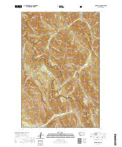 USGS US Topo 7.5-minute map for Gateway Pass MT 2020