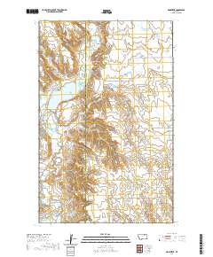 USGS US Topo 7.5-minute map for Genevieve MT 2020
