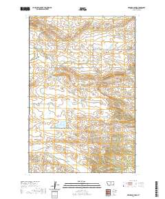 USGS US Topo 7.5-minute map for Gerhard Corner MT 2020