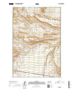 USGS US Topo 7.5-minute map for Geyser MT 2020