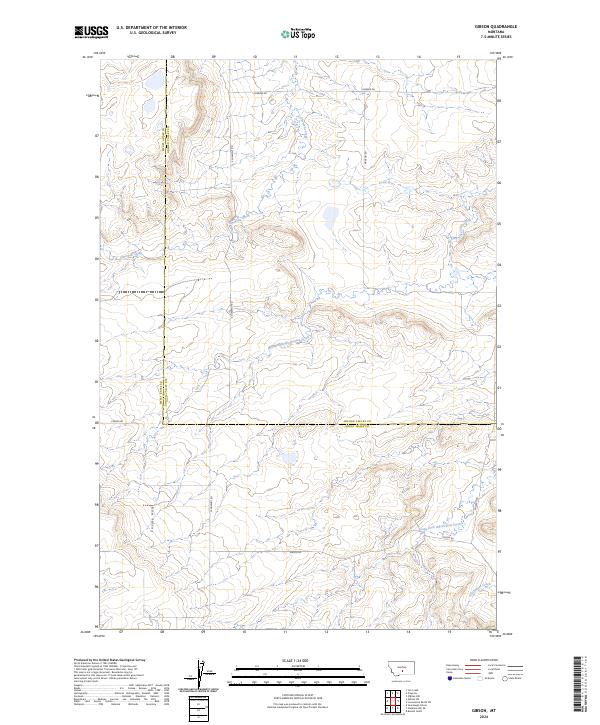 US Topo 7.5-minute map for Gibson MT