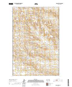 USGS US Topo 7.5-minute map for Gibson Coulee MT 2020