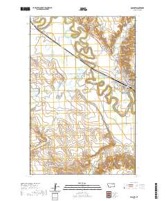 USGS US Topo 7.5-minute map for Glasgow MT 2020