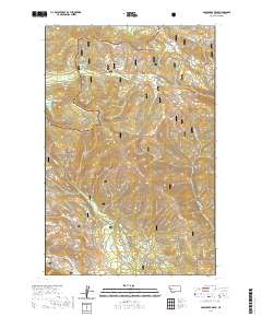 USGS US Topo 7.5-minute map for Gold Creek Peak MT 2020