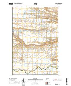 USGS US Topo 7.5-minute map for Golden Ridge MT 2020
