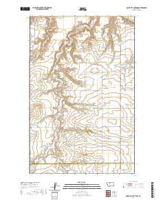 USGS US Topo 7.5-minute map for Goose Bill Butte NW MT 2020