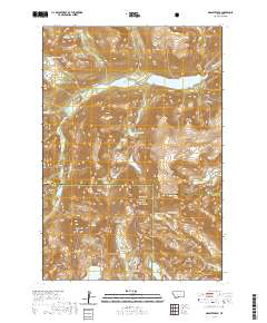 USGS US Topo 7.5-minute map for Granite Peak MT 2020