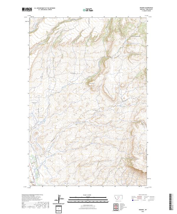 US Topo 7.5-minute map for Grannis MT