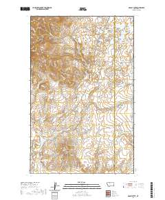 USGS US Topo 7.5-minute map for Grassy Butte MT 2020