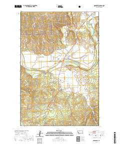 USGS US Topo 7.5-minute map for Greenough MT 2020