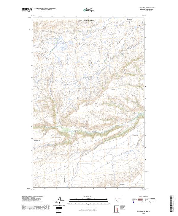 US Topo 7.5-minute map for Hall Coulee MTAB