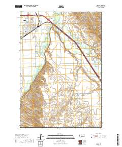 USGS US Topo 7.5-minute map for Hardin MT 2020