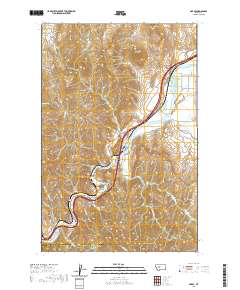 USGS US Topo 7.5-minute map for Hardy MT 2020