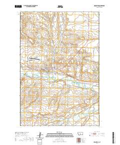 USGS US Topo 7.5-minute map for Harlowton MT 2020