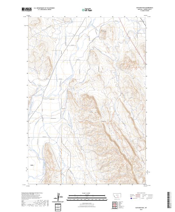US Topo 7.5-minute map for Hatcher Pass MT