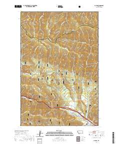 USGS US Topo 7.5-minute map for Haugan MT 2020
