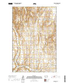 USGS US Topo 7.5-minute map for Hawk Coulee MT 2020