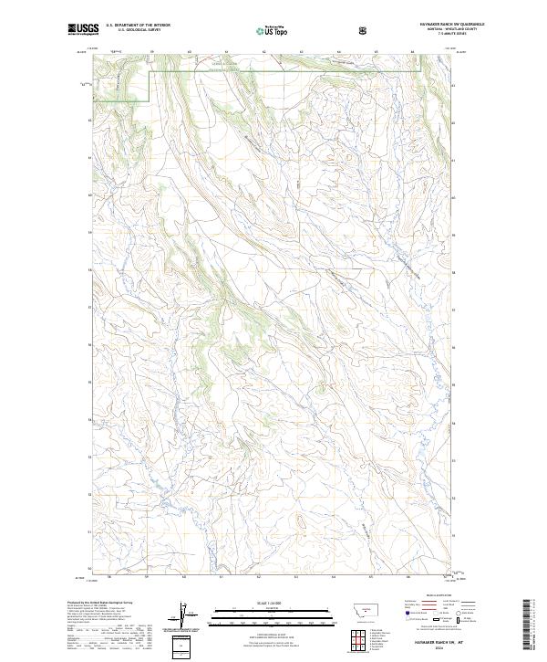 US Topo 7.5-minute map for Haymaker Ranch SW MT