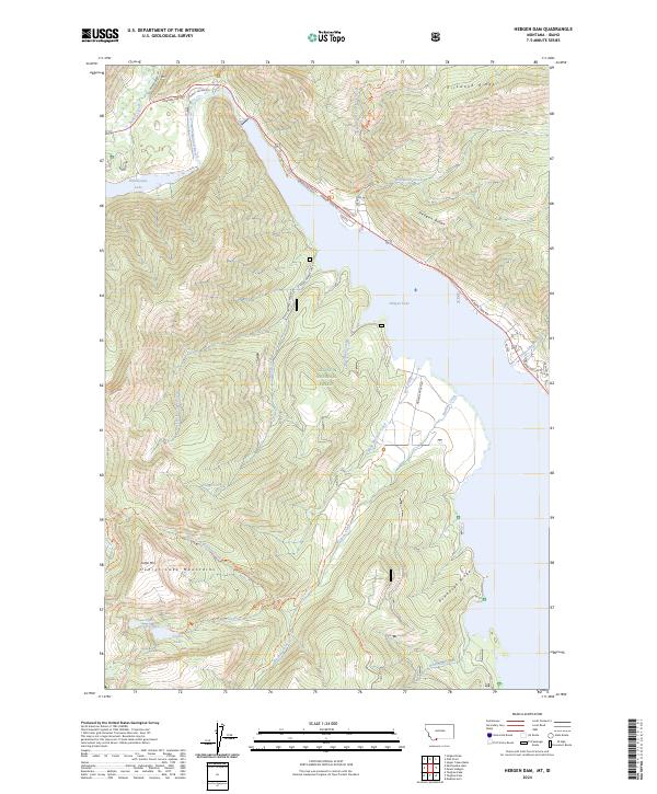 US Topo 7.5-minute map for Hebgen Dam MTID