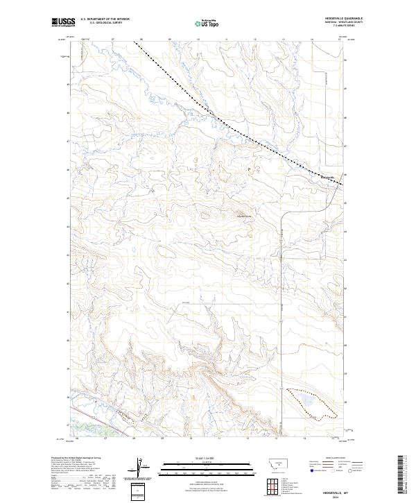 US Topo 7.5-minute map for Hedgesville MT