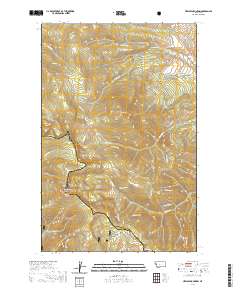 USGS US Topo 7.5-minute map for Hewolf Mountain MT 2020