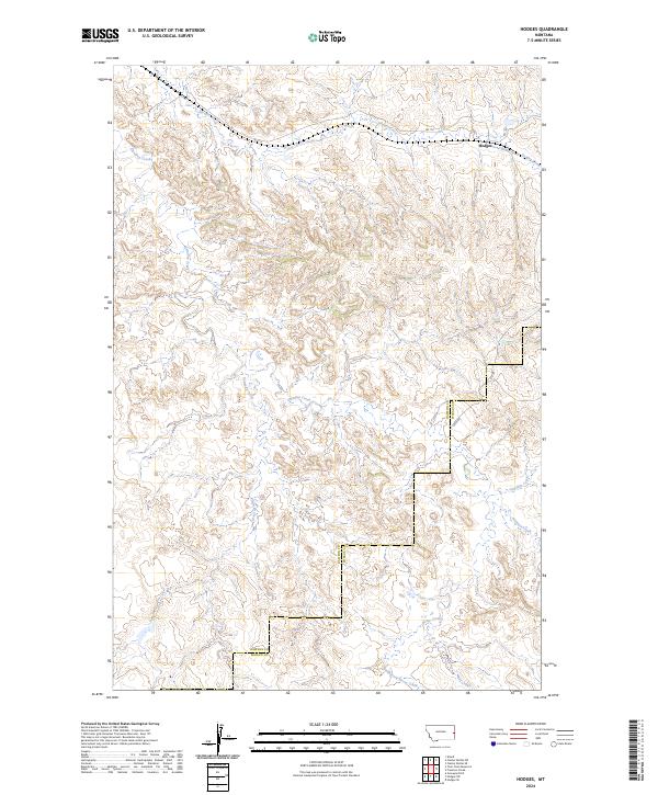 US Topo 7.5-minute map for Hodges MT