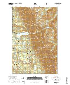 USGS US Topo 7.5-minute map for Holland Lake MT 2020