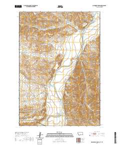 USGS US Topo 7.5-minute map for Hollenbeck Draw MTWY 2020