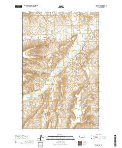 USGS US Topo 7.5-minute map for Hoodoo Hill MT 2020